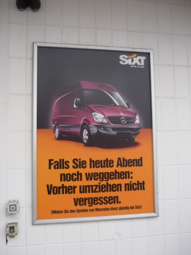 Werbung Mercedes Sprinter
