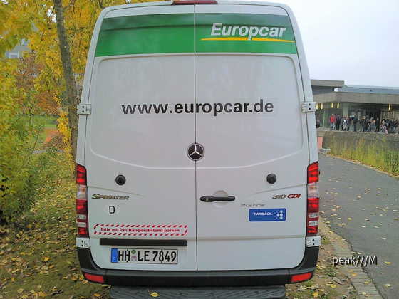 Sprinter 310 CDI von Europcar, Würzburg 27.10.