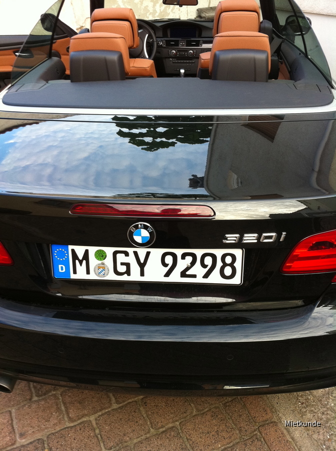 BMW 320i Cabrio Sixt MA Neckarau September 2011
