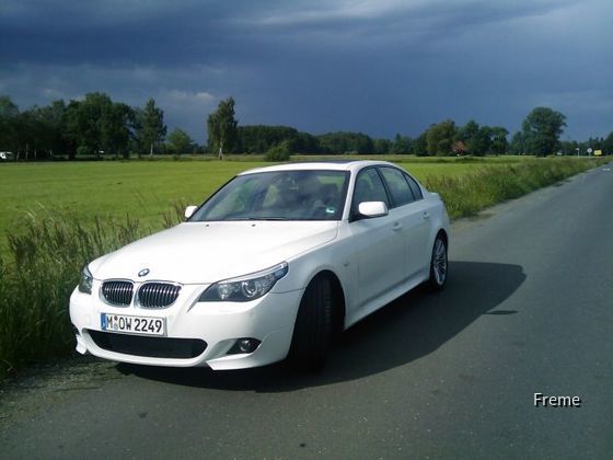Weißer BMW 525d Sport-Edition