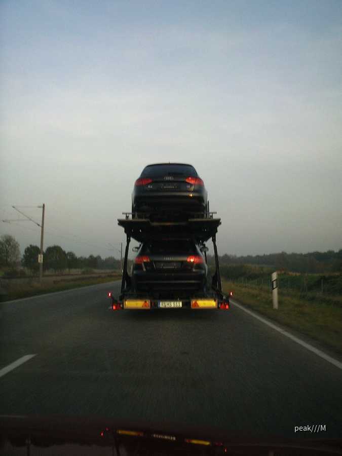 Transporter mit Buchbinder-Audi