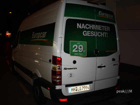 Sprinter von Europcar, Würzburg 3.11.
