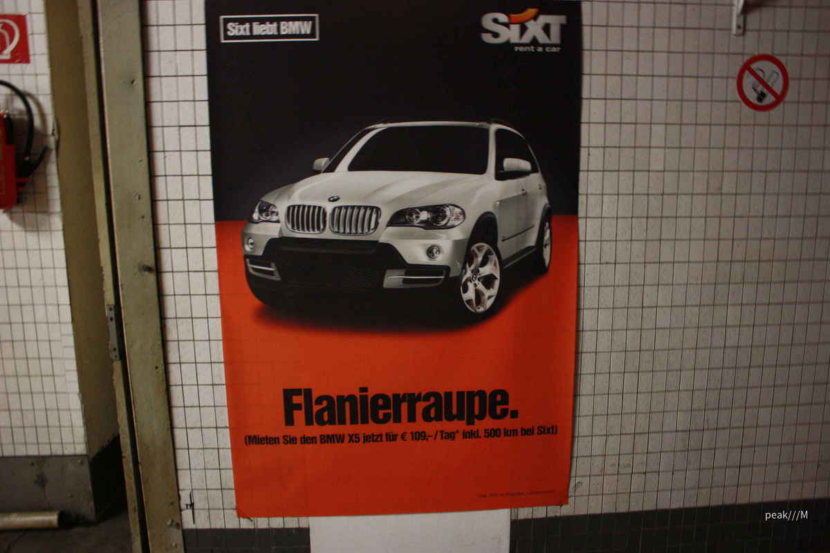Werbung von Sixt Leipzig Löhrstraße, 25.1.