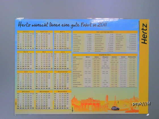 Hertz-Kalender 2011