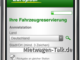 Europcar Applikation