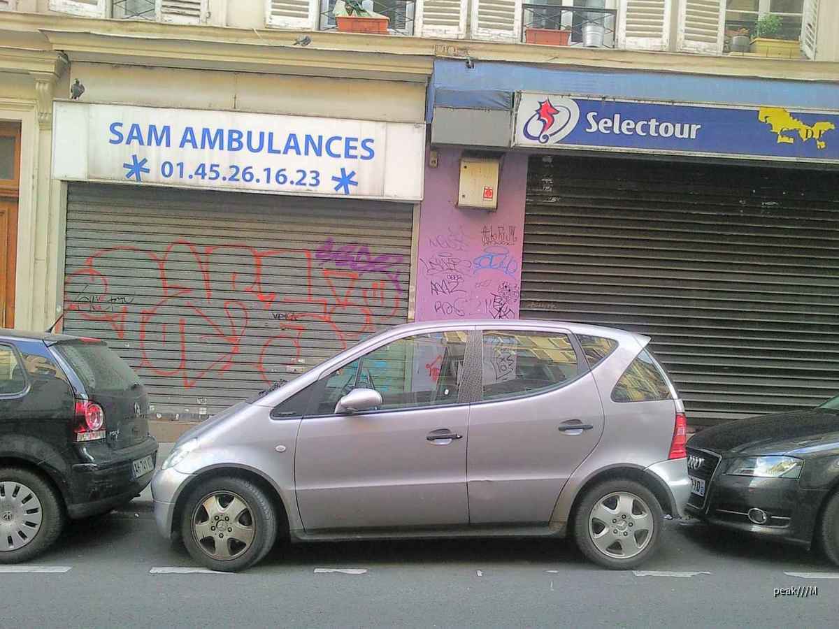 Parkverhältnisse in Paris