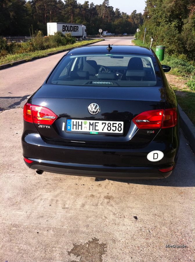 VW Jetta 1.6 TDI Europcar September 2011