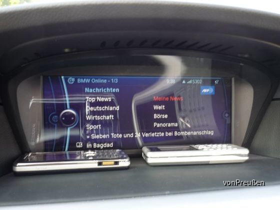 BMW 525d Navigation Professional Nachrichten