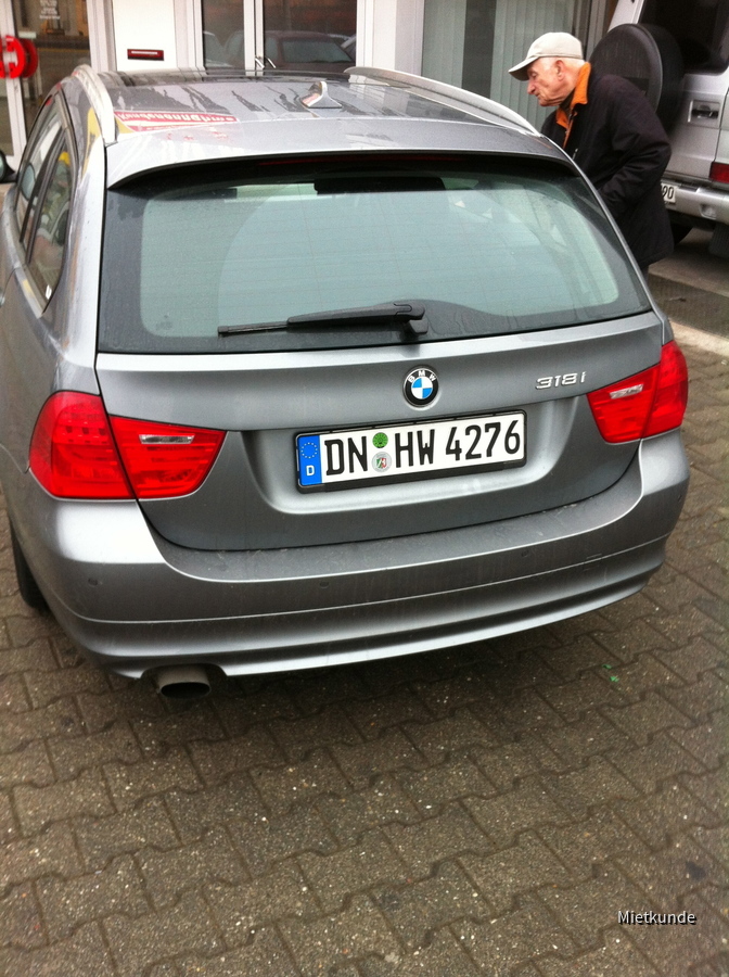 BMW 318i Touring Hertz Löwitstrasse 27.2.-01.03.2012
