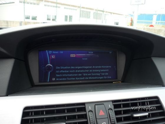 BMW 525d Navigation Professional Nachrichten